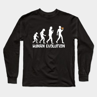 Tacos Eater Human Evolution Long Sleeve T-Shirt